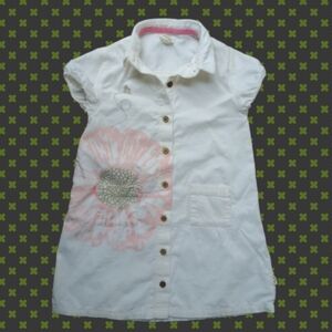 Burt's Bees Corduroy Button Down Dress Sz 4T